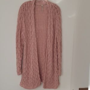 Leo & Nicole Crotchet Pink Sweater